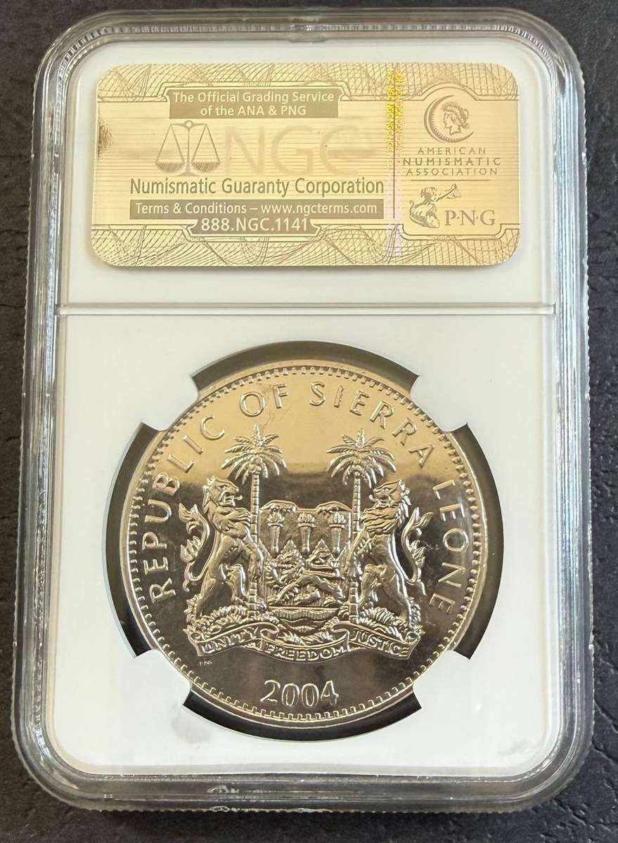 2004 $1 Sierra Leone Mandela 'A Better Life For All' *** MS65 *** NGC graded