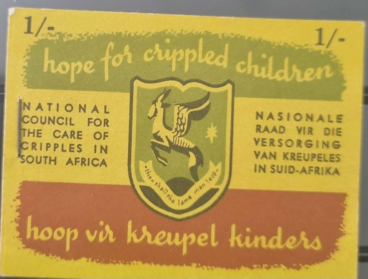 4 different Cinderella "Hope for Crippled Children" charity stamp booklets. All 1 shilling booklets.