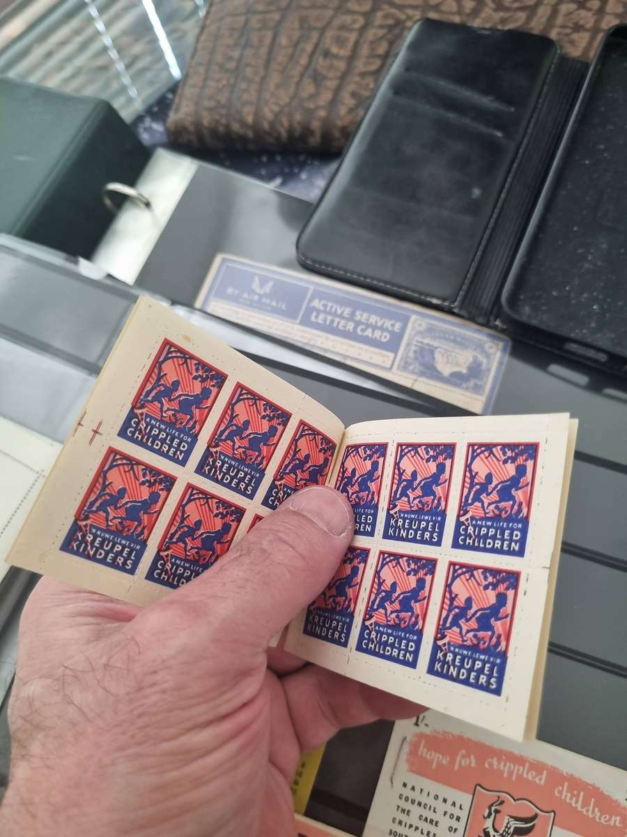 4 different Cinderella "Hope for Crippled Children" charity stamp booklets. All 1 shilling booklets.