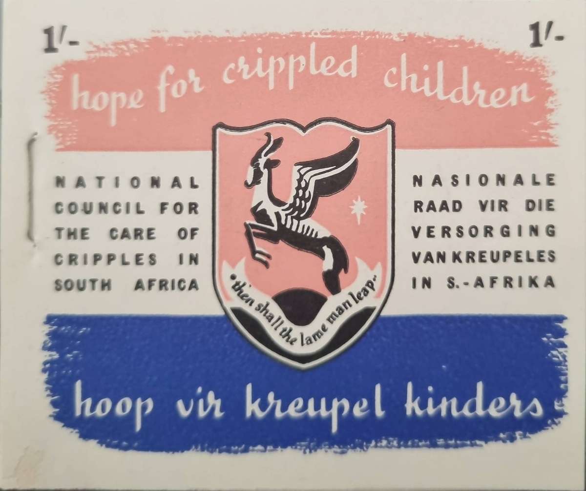 4 different Cinderella "Hope for Crippled Children" charity stamp booklets. All 1 shilling booklets.