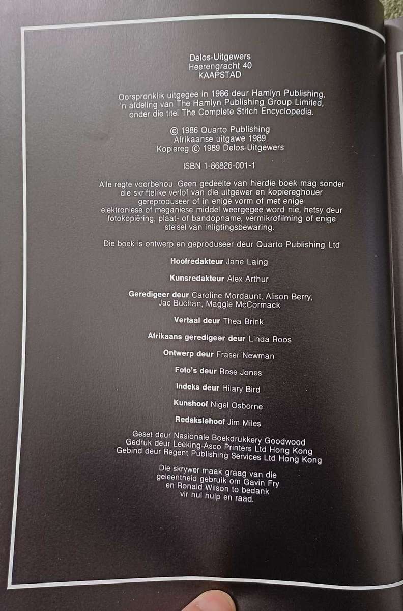 Borduursteke vir Suid-Afrika