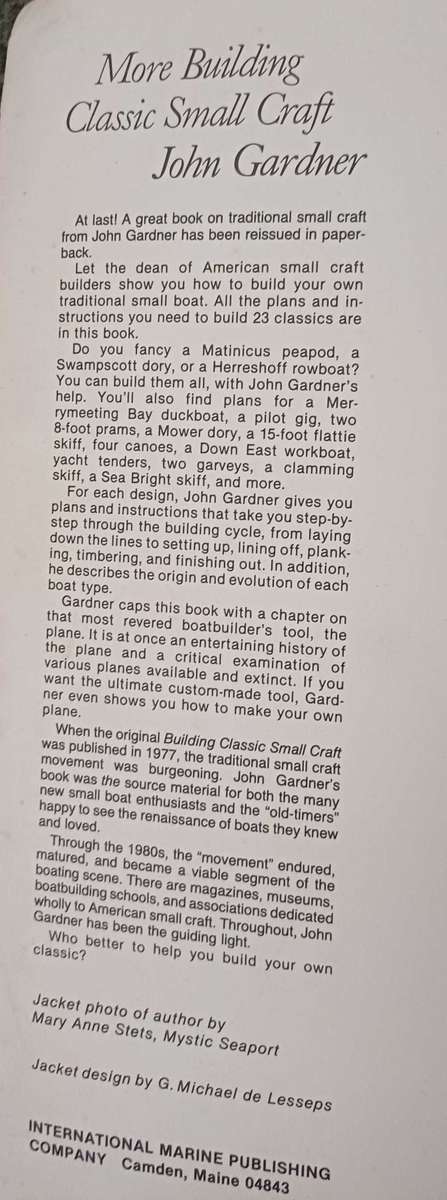 More Building Classic Small Craft (Boatbuilding)