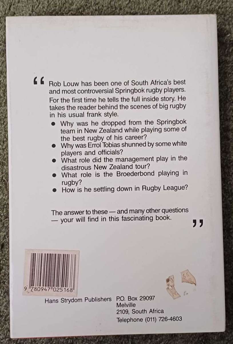 Rob Louw - For the love of rugby