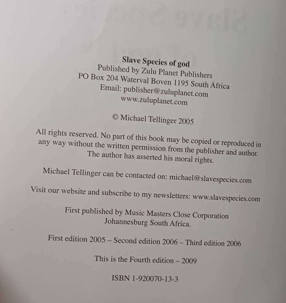 Slave Species of god