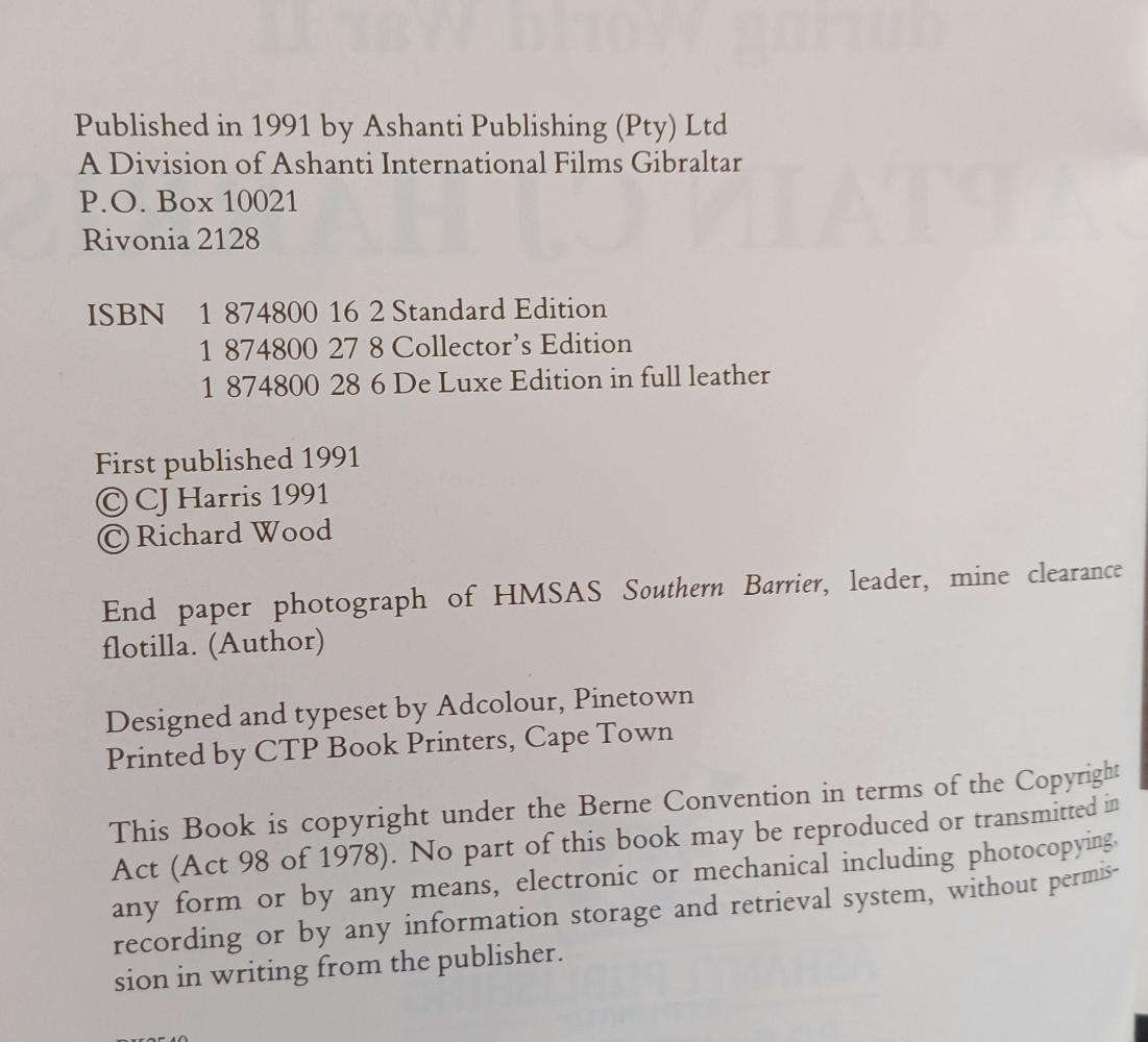 War at Sea - C J Harris