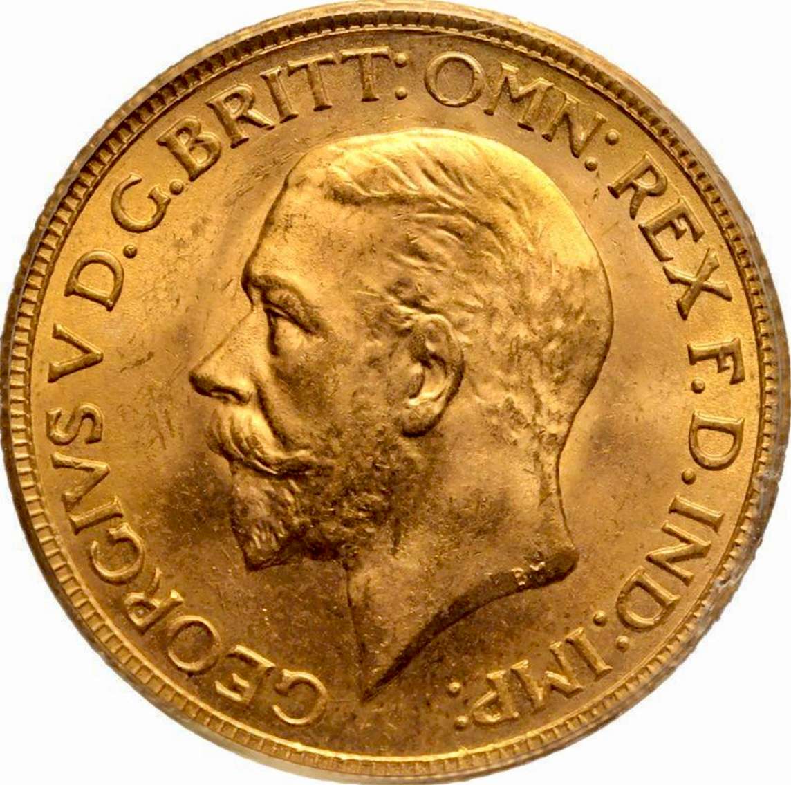 S. Africa: 1931 KGV Gold Pound/Sovereign PCGS Certified MS65