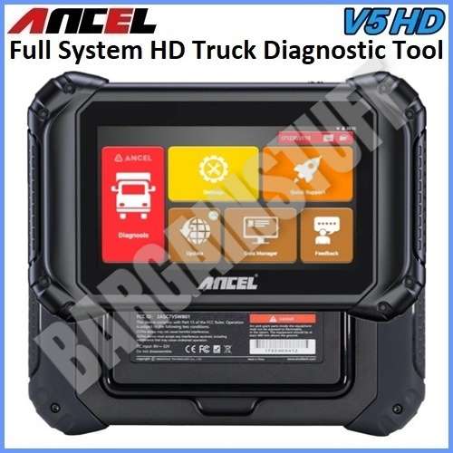 Ancel V5 HD Truck Diagnostic Tool with Special Functions, Bi-directional Control and DPF