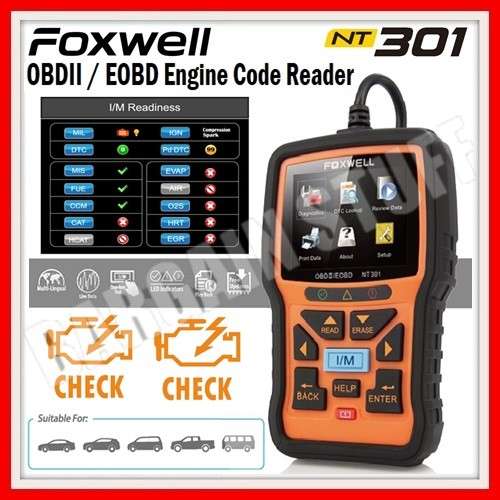 Foxwell NT301 CAN OBDII / EOBD Engine Code Reader / Scanner