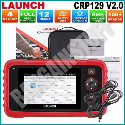 Launch CRP129X V2.0 4 System Scanner Engine, Transmission, ABS & Airbags with 12 Reset Functions