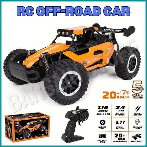 Remote Control Shuttle 2WD Off Road Drift Car 2.4G 20km/h High Speed Orange