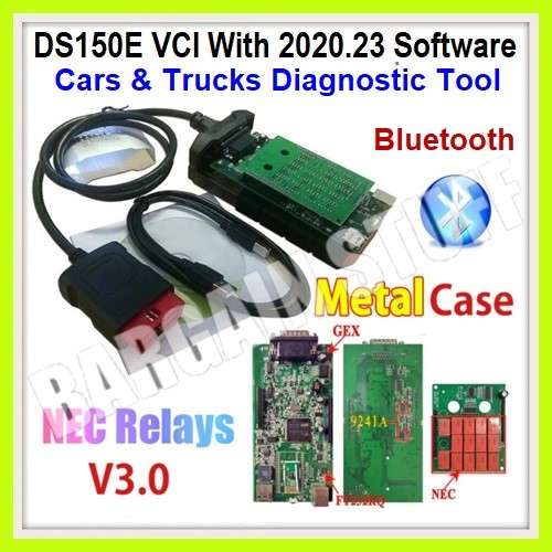 Delphi DS150E OBDII Bluetooth Diagnostic Tool with software 2020.23 & keygen Cars & Trucks.