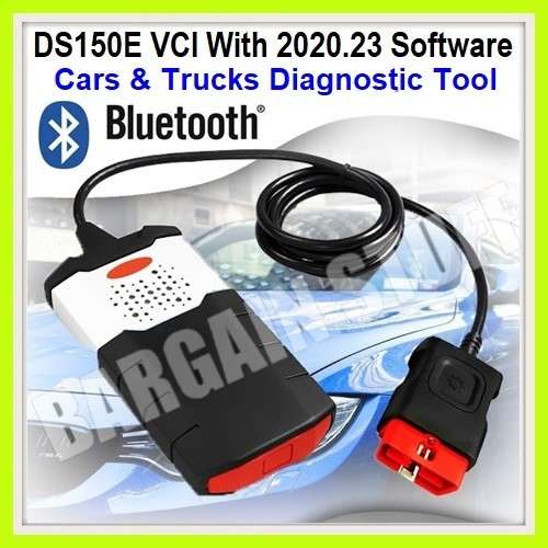 Delphi DS150E OBDII Bluetooth Diagnostic Tool with software 2020.23 & keygen Cars & Trucks.