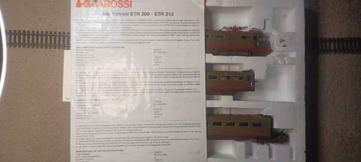 Rivarossi - 5303 - Made in Italy - Electric Railcar set