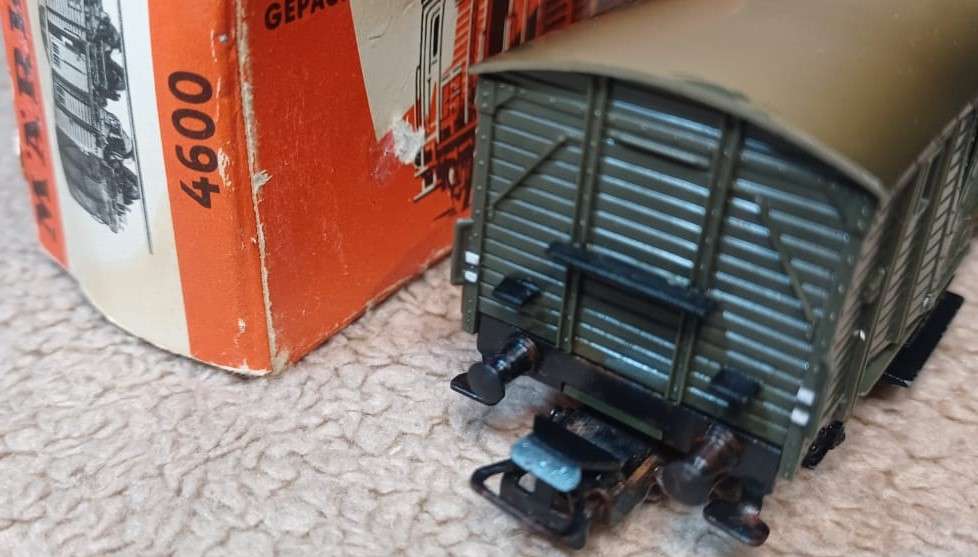 Marklin 4600 - Luggage guards van - rare 1956 version with broad pre uncoupler