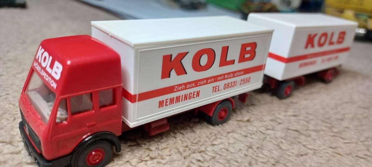 Wiking Mercedes tractor and trailer