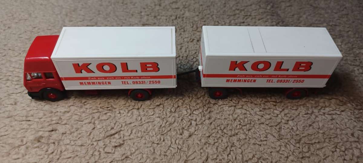 Wiking Mercedes tractor and trailer