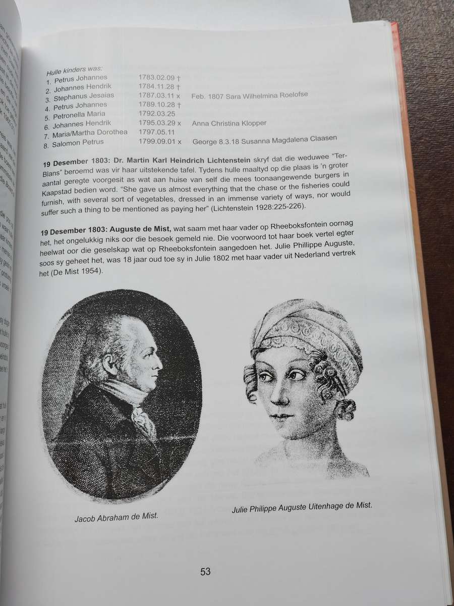 Terblance-land: stamvader Etienne Terblance, .. 1701-1880:  P.S. Terblanche