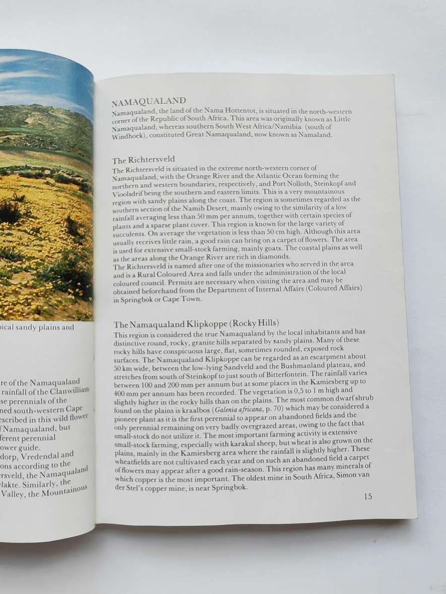 Namaqualand and Clanwilliam : South African Wild Flower Guide by A. Le Roux & E. Schelpe