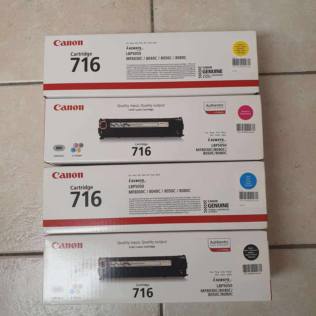Canon 716 Toner Cartridge (2 Colours to choose from)
