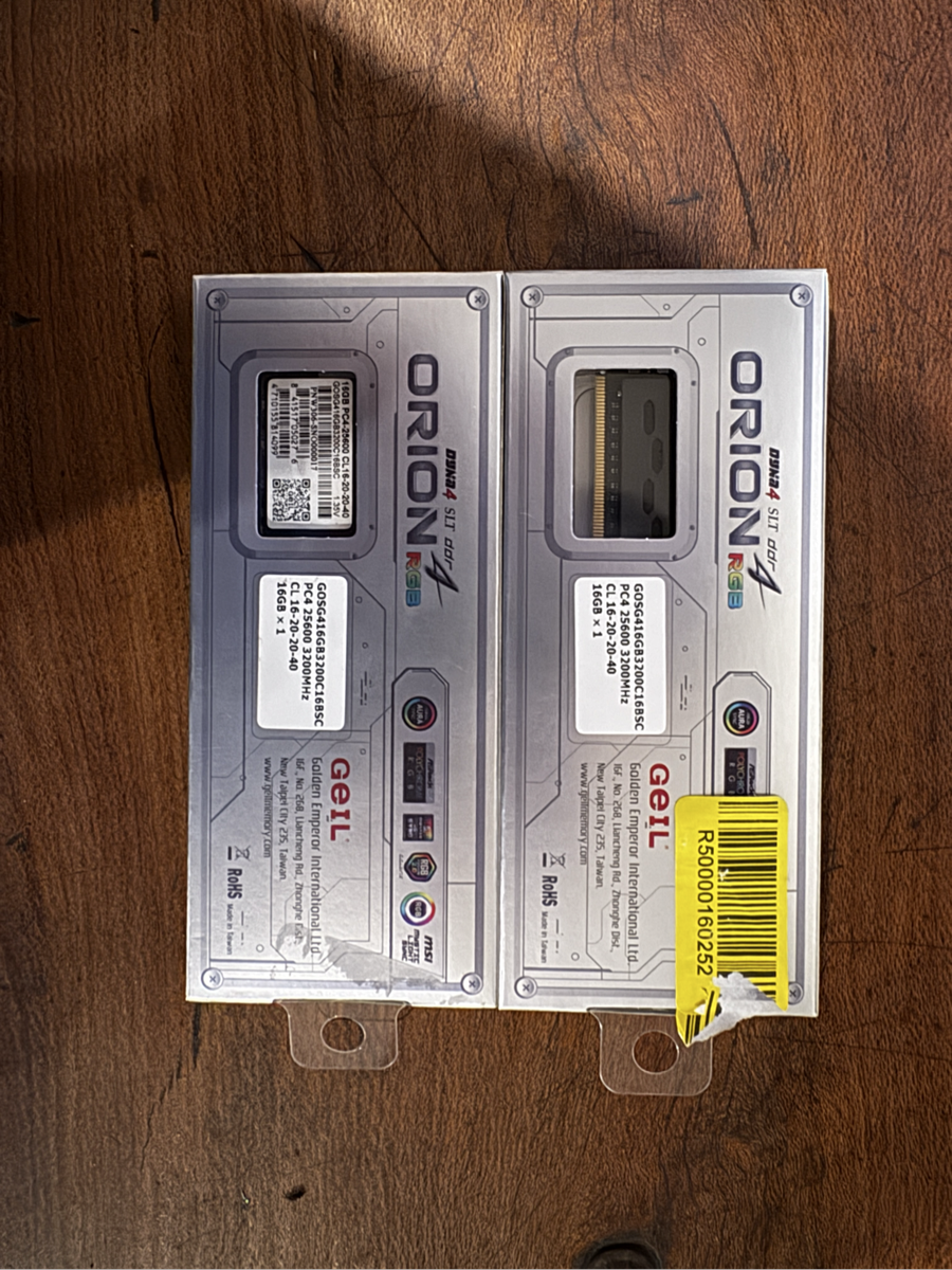 Geil Orion RGB 2x16GB 3200MHz DDR4 Desktop Gaming Memory