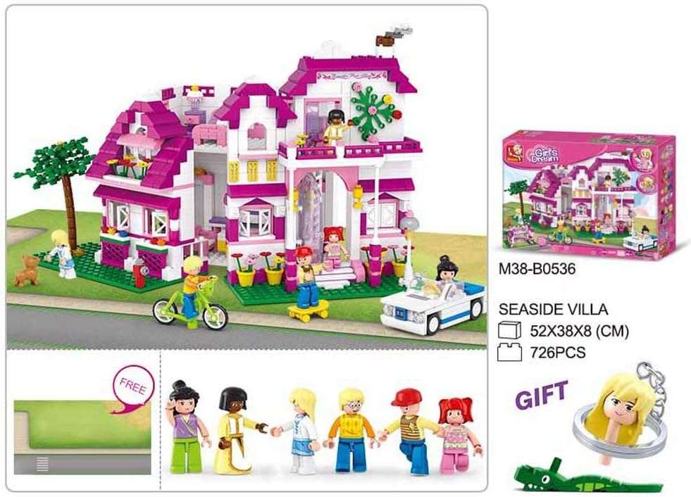 Sluban Girls Dream Villa Building Kit (726 Pieces)