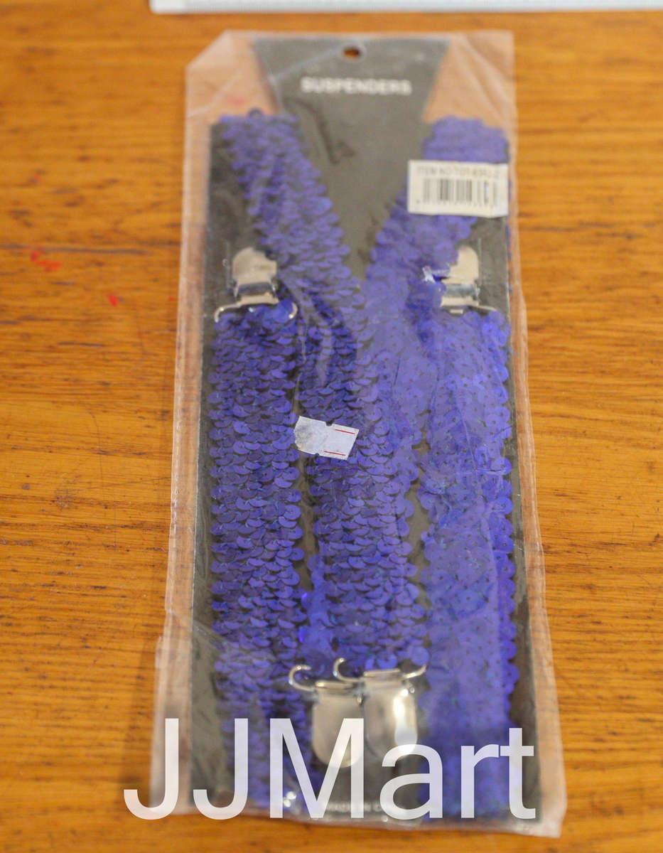 Party Blue Suspenders