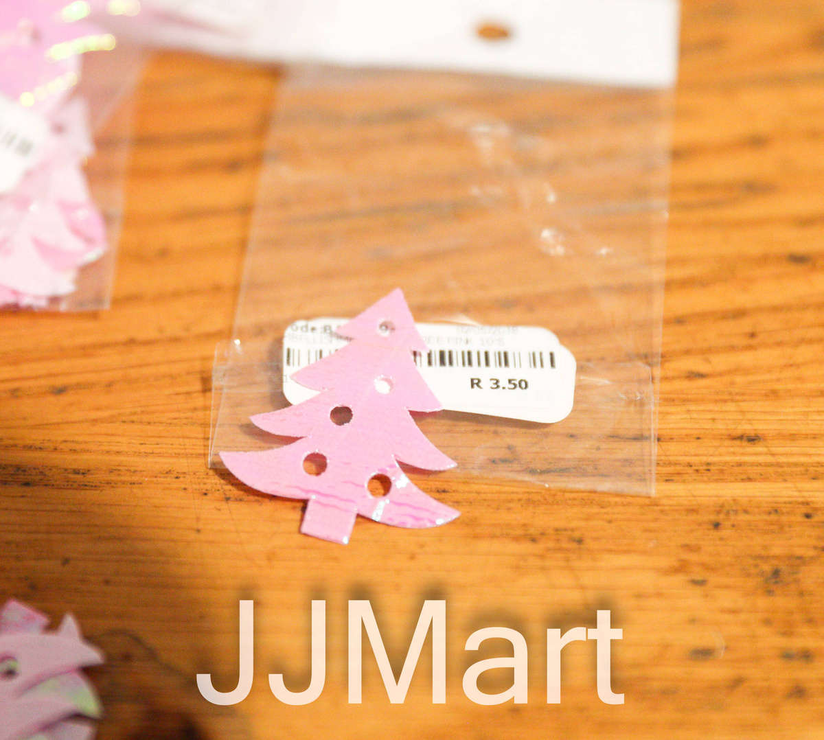 Job Lot Craft Items -Pink Christmas Trees (approx 300 items)