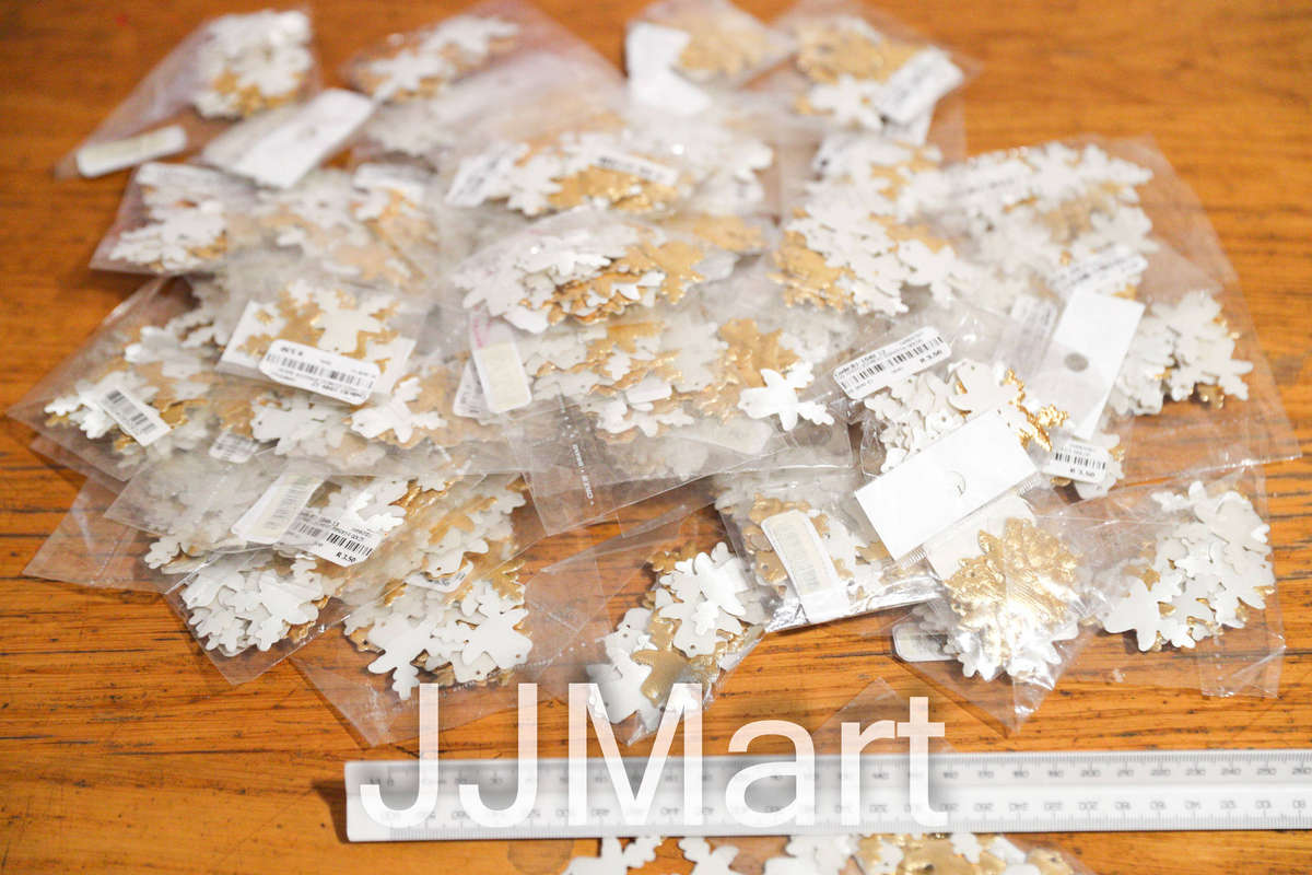 Job Lot Christmas Craft Items - Golden Reindeer (approx 1000 items)