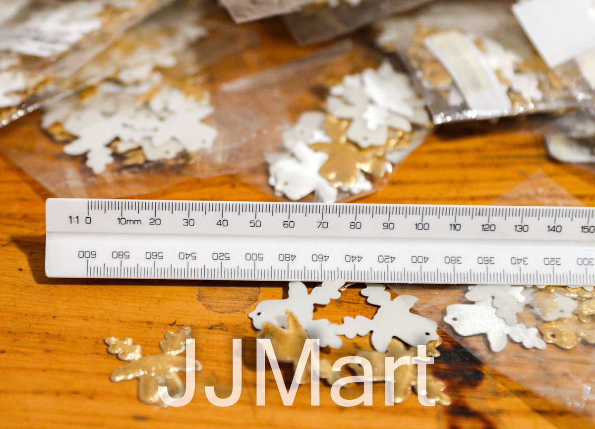 Job Lot Christmas Craft Items - Golden Reindeer (approx 1000 items)