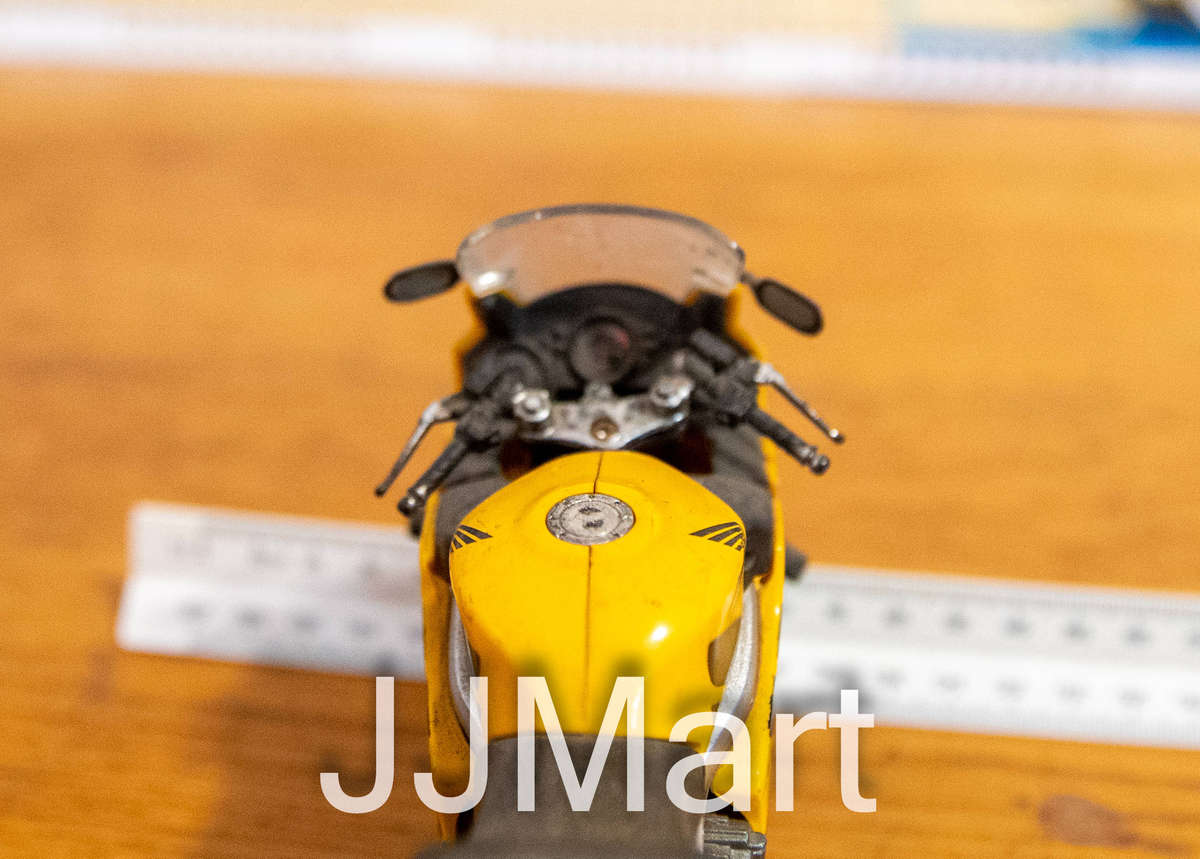 Honda CBR600 F4 Model Diecast Motorcycle by NewRay - Yellow Motorbike scale model