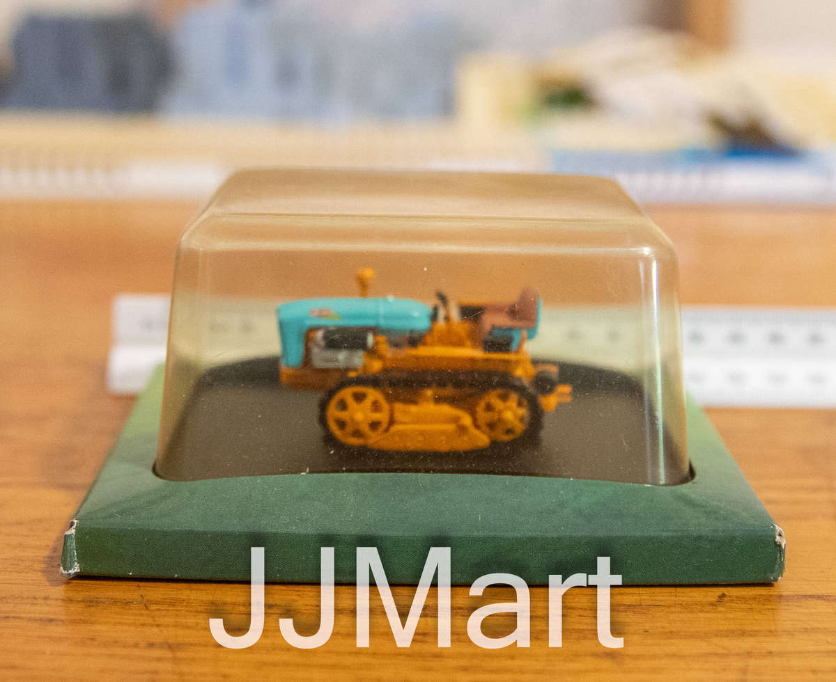 Hachette Partworks-Scale Model-Tractor -Landini C25 CAT tractor 1957 ora+blue 1/43