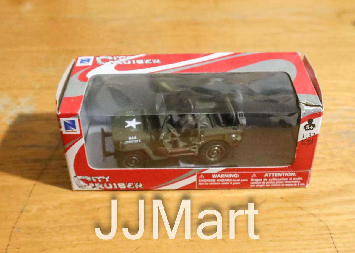 New Ray - 1:32 Scale Military Mission Jeep Willys Army Green