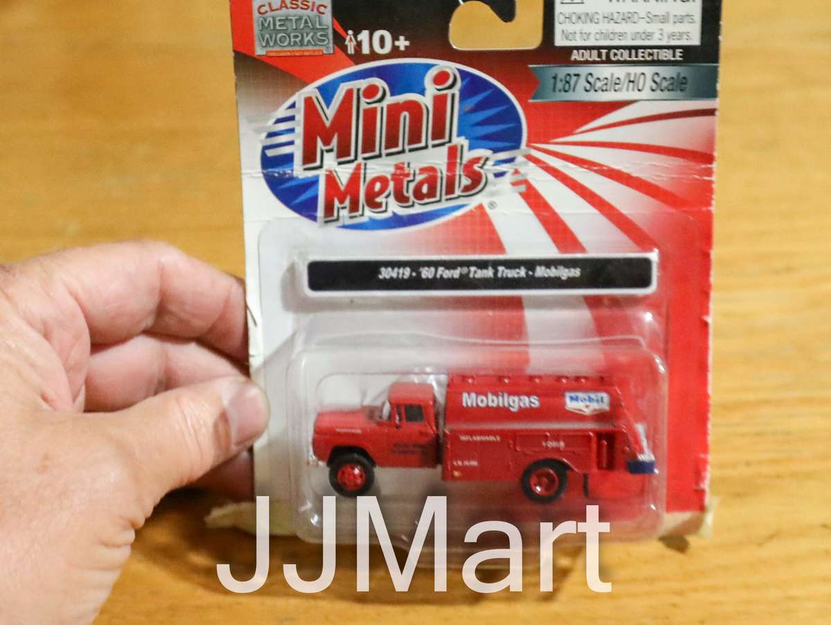 CMW Mobil Gas 1960 Ford Tank Truck Mini Metals Diecast