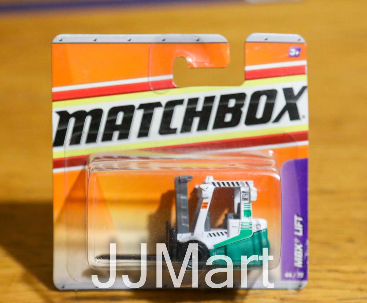 Matchbox MBX Construction Power Lift Fork Lift 4/75, Green and White 1:64