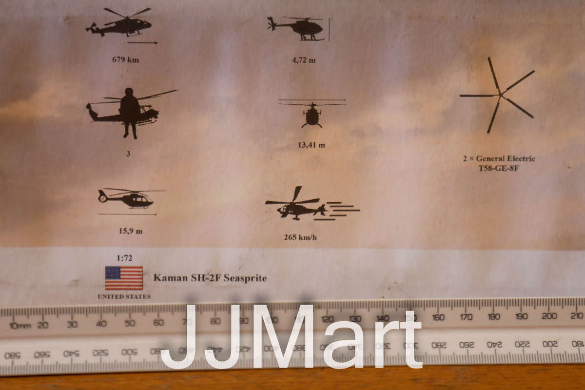 Amercom Helicopters of the World Seasprite Diecast 1/72 Helicopter Model Kaman SH  F s