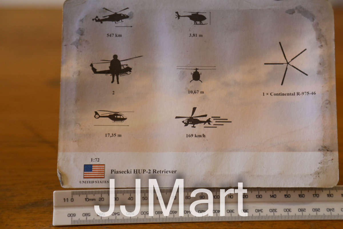 Amercom Helicopters of the World 1956 Piasecki HUP-2 Retriever Helicopter 1:72