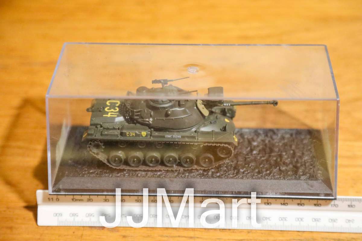 Deagostini 1:72 Diecast Model Tank - M48 A3 Patton 2 1st Tank Battalion USMC Danang Vietnam 1968