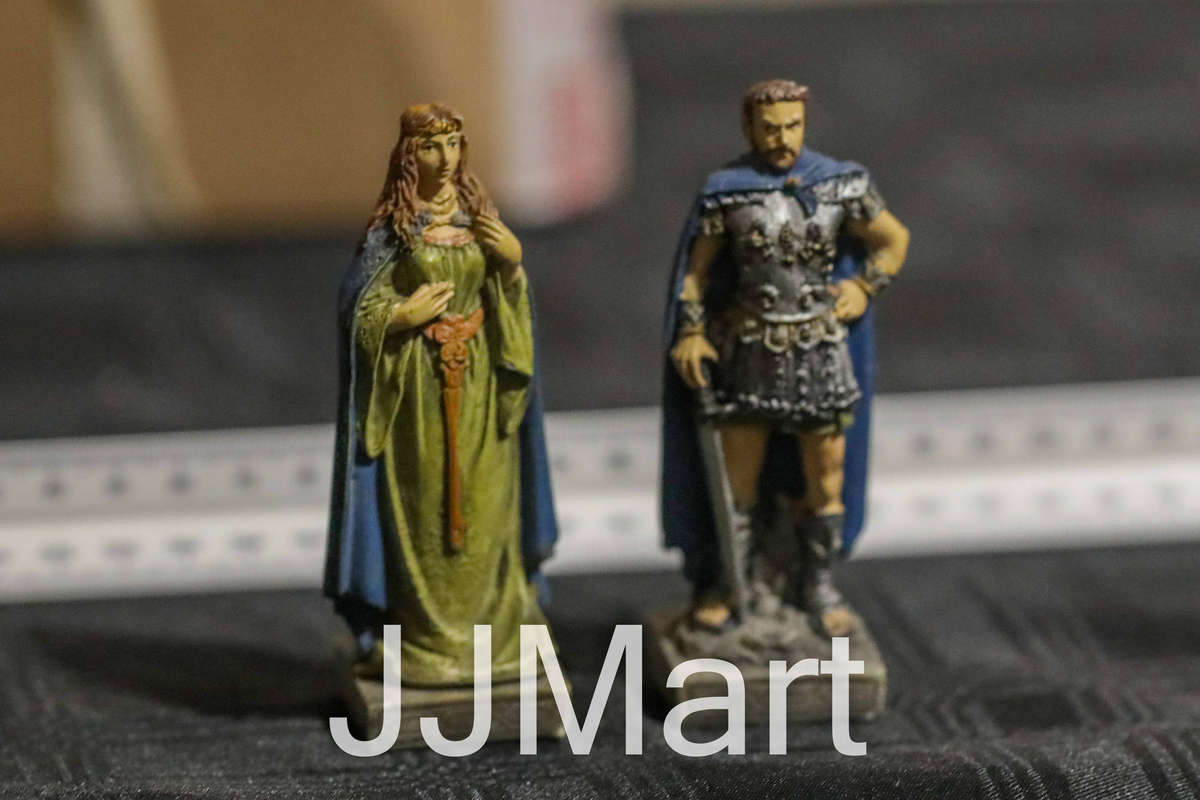 Knight and Woman Figurines