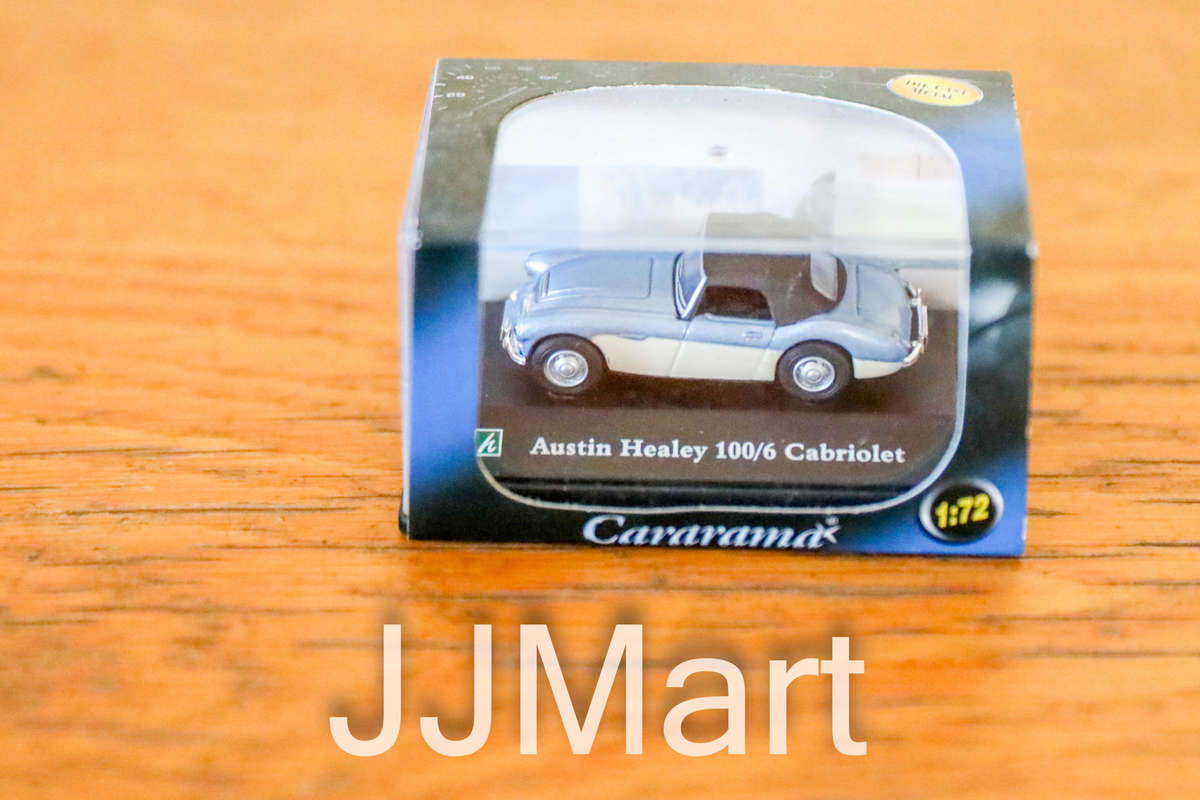 Cararama 1/72 Scale Austin Healey 100/6 Cabriolet Blue & White