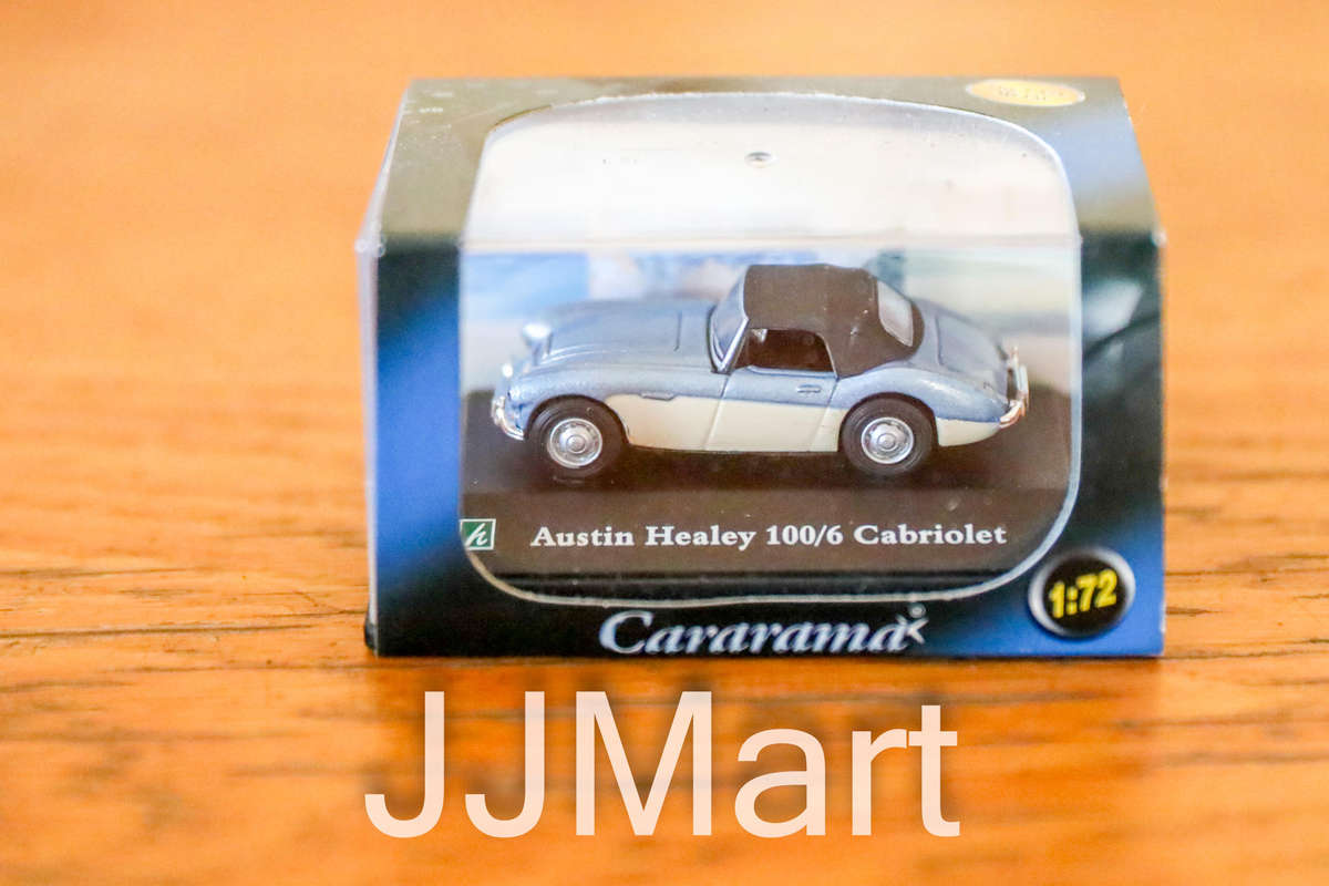 Cararama 1/72 Scale Austin Healey 100/6 Cabriolet Blue & White