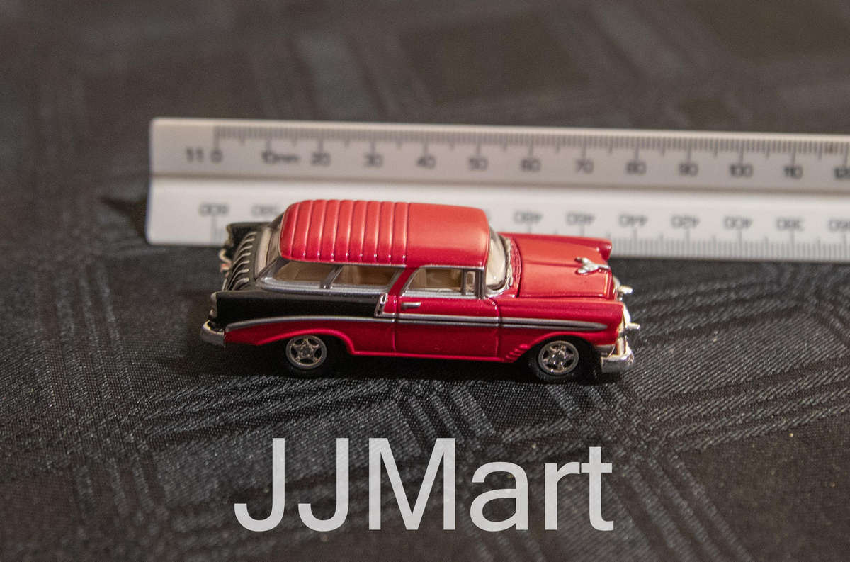 1956 Chevy Nomad - Red/Black by Johnny Lightning (Rare red and black )