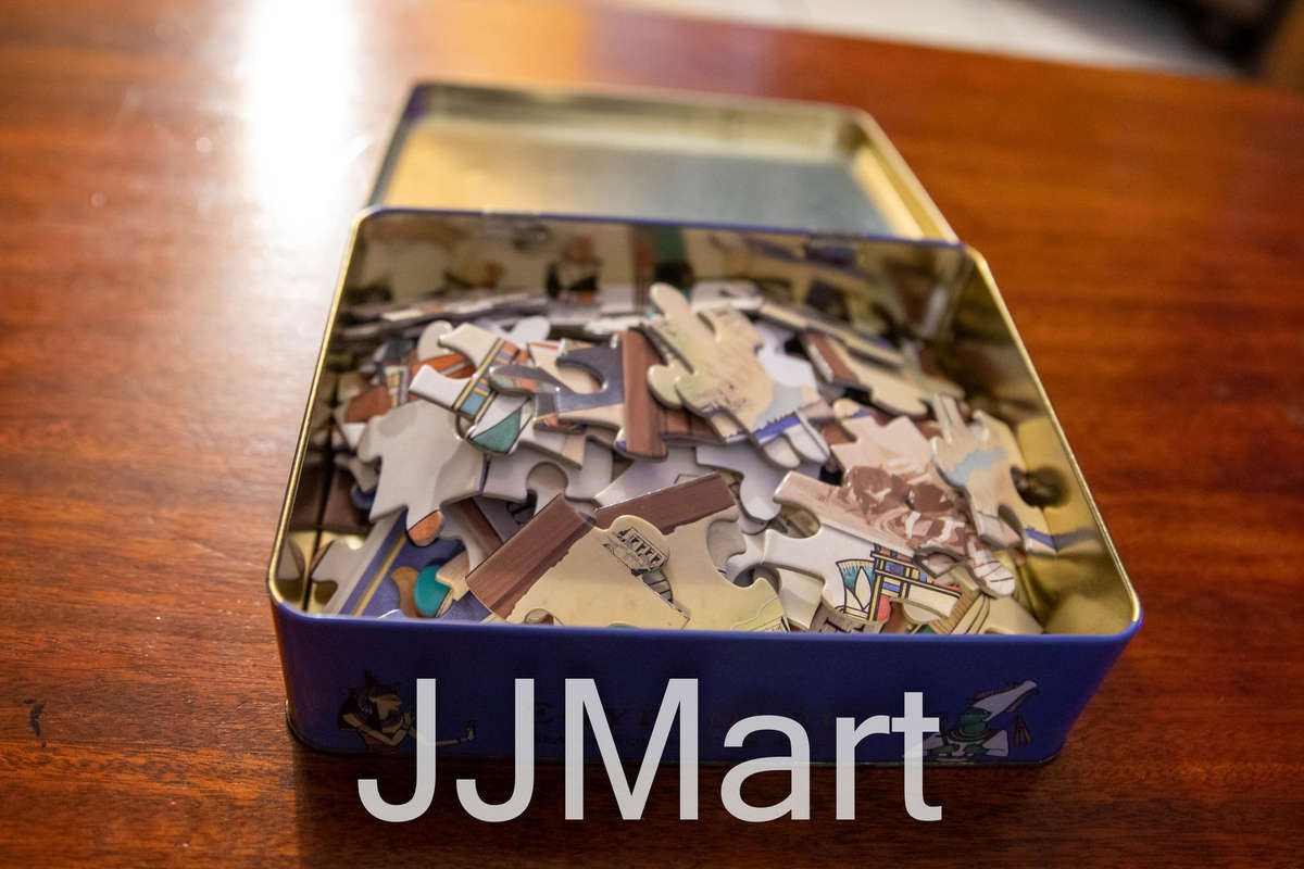 Egyptology 100 Piece puzzle in tin