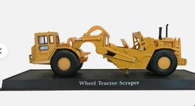 Amercom Wheel Tractor Scraper - Construction Machine Model 1:64 (Amercom MB-9)