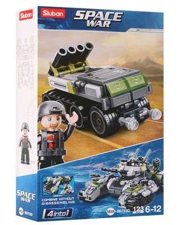 Sluban Space War 4 in 1 - 123 Piece