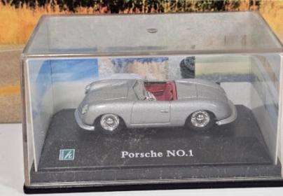 Hongwell Cararama  1/72 Porsche No.1 Convertible, silver model