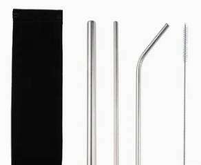 Set of Stainless-Steel Straws