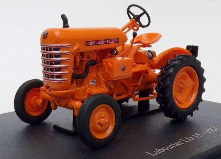 Hachette Model tractor - 1951 Labourier LD 15 - Orange - 1:43 Model Die Cast Metal - Orange