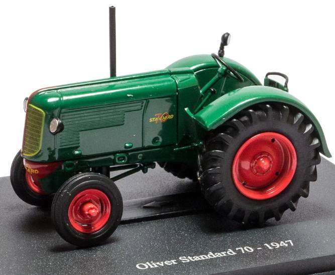 Hachette Model tractor - Oliver Standard 70 - 1947 - 1:43 Model Die Cast Metal - Green
