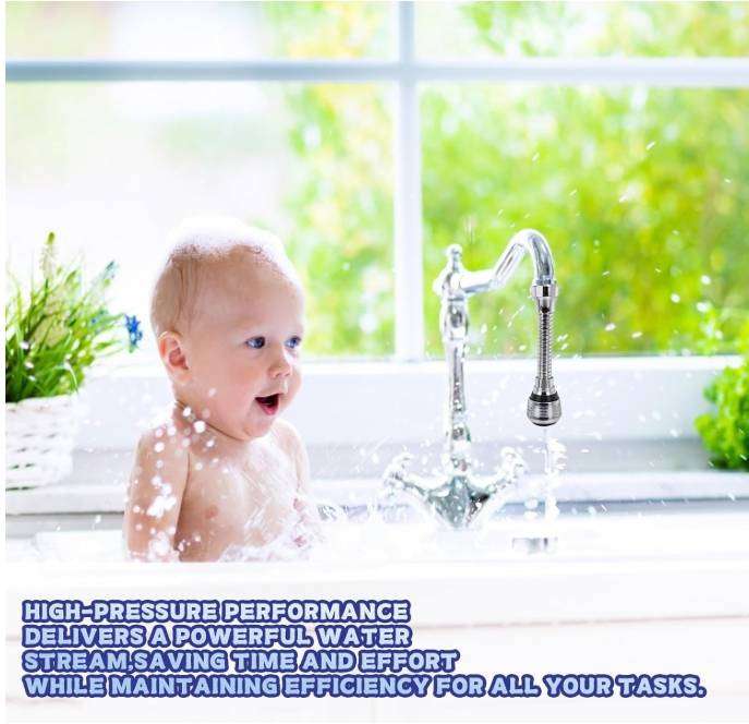 2 Pcs Tap Extender for Kitchen Sink, Faucet Extender, Kitchen Tap Spray Head Flexible