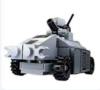 Sluban M38-B0661B Admiral Kuznetsov 10 in 1: air defense armored car - 44 Piece (Box damaged)